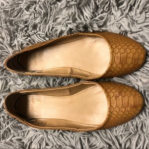Tan flats (size 8)